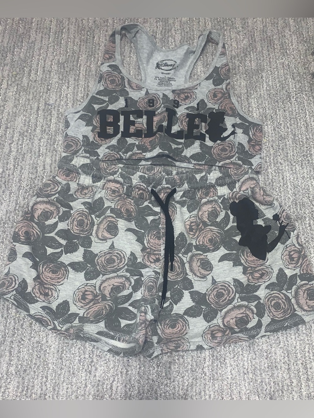 Disney Beauty and the Beast- Belle Floral 2-Piece Set